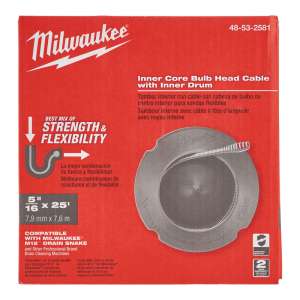 8mm x 7.6m Inner Core Bulb Head Drum