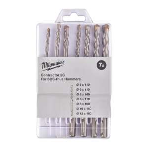 Zestaw wierteł SDS-plus contractor 7 szt.