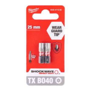 Bity udarowe ShW TX BO40 25mm-2 szt.