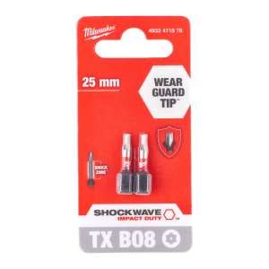 Bity udarowe ShW TX BO8 25mm-2 szt.