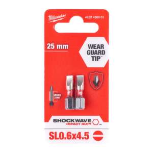 Bit ShockwaveSL0,6x4,5 25mm-2szt.