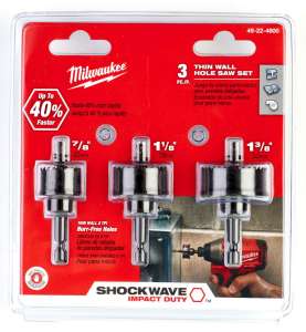 Holesaw ShW 1/4 Hex Set-3pc