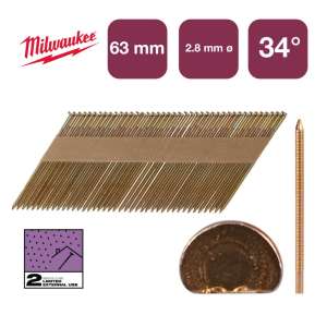 Gwoździe pierścieniowe galwanizowane 63x2.8mm - 22