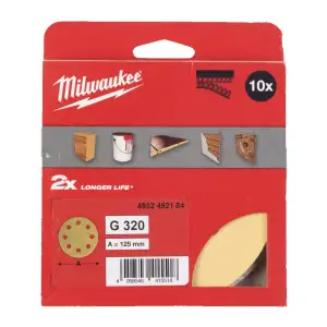 Papier ścierny premium HP O125/8 otworów G320 - 10