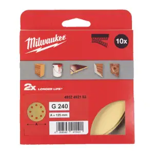Papier ścierny premium HP O125/8 otworów G240 - 10