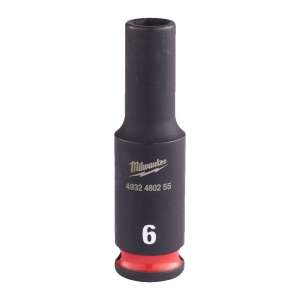 Nasadka udarowa długa SHW 1/4" 6 mm, Hex