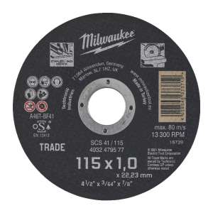 Tarcza do cięcia metalu 115x1.0mm 1 szt.