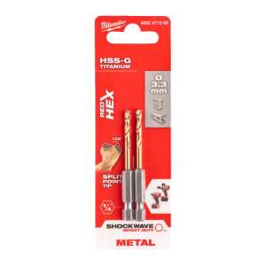Wiertło do metalu SWave HSS-G Tin 3.3mm -2szt.