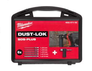 Zestaw wierteł SDS-Plus z odpylaniem 6 szt. 2 xO6